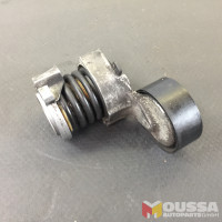 Timing belt tension roller clamping