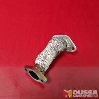 Connector pipe for flue gas