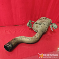 Catalytic converter silencer pipe