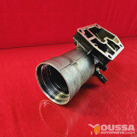 Oil filter with flange