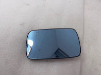 Heated wide-angle mirror glass