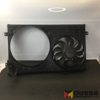 Fan frame radiator motor